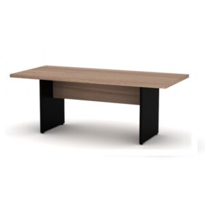 Mesa Reunião 2,00×0,90m ,Garantia : 1 ano Tampo : MDP de 40 mm Espessura do pé: 25mm Pés : Pé Painel Cor : Nogueira/Nogal